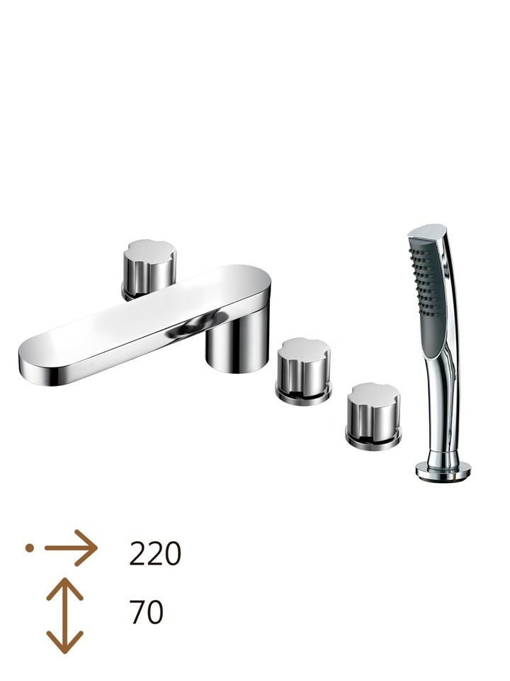 E1A-8571-5五件式浴缸龍頭