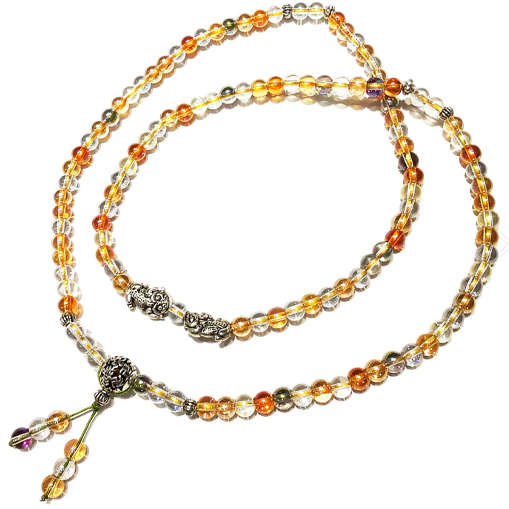 招財貔貅+珍珠光七寶琉璃108念珠6mm【十方】143867