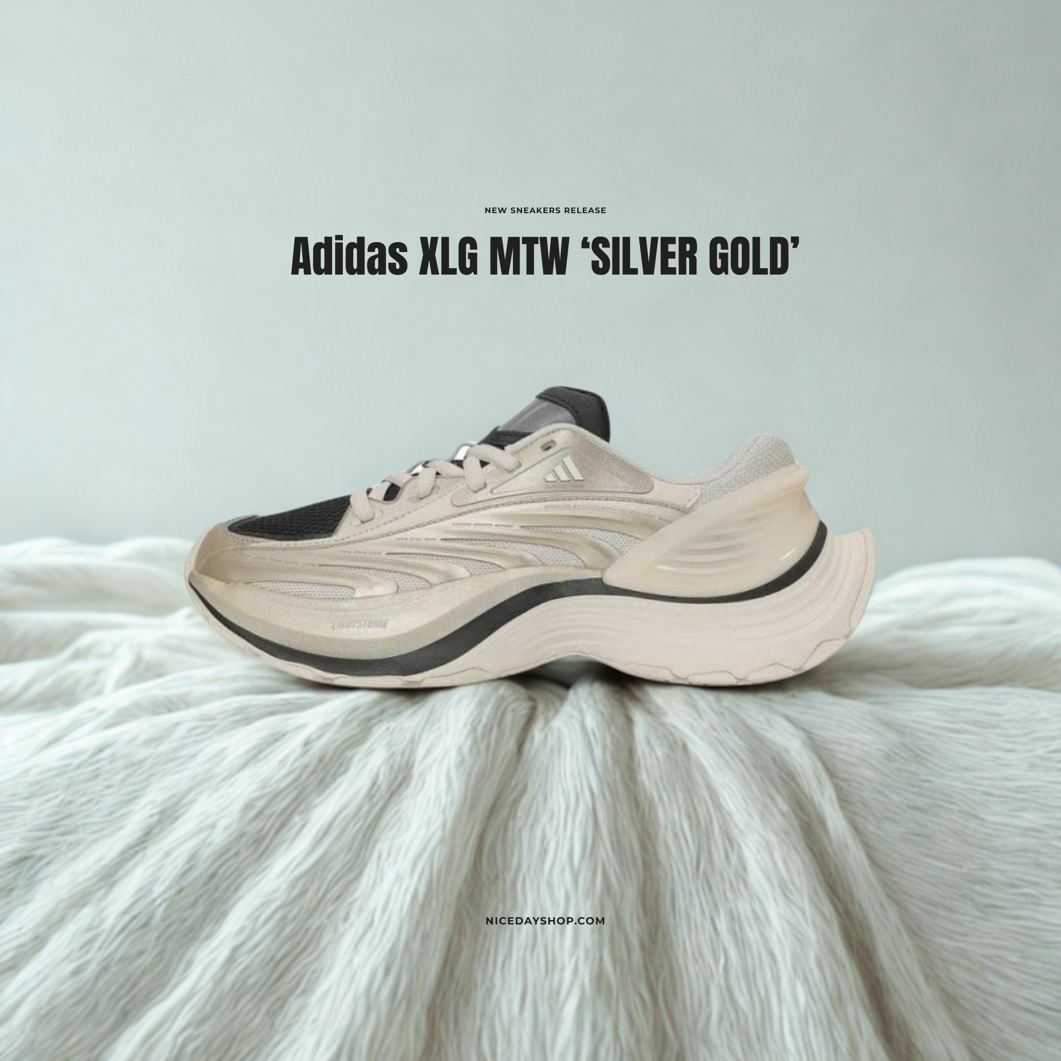 NICEDAY 代購 Adidas XLG MTW Champagne Gold 香檳金 金銀 銀色 金色 JR6393