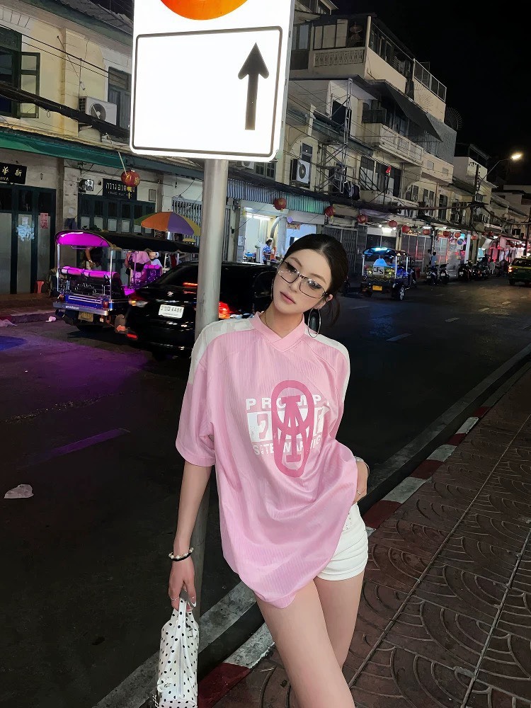 BLINDNOPLAN  假兩件 運動球衣T