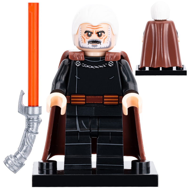 Star Wars Count Dooku Custom Minifigures Minifigs Fit Lego KDL836 K2239