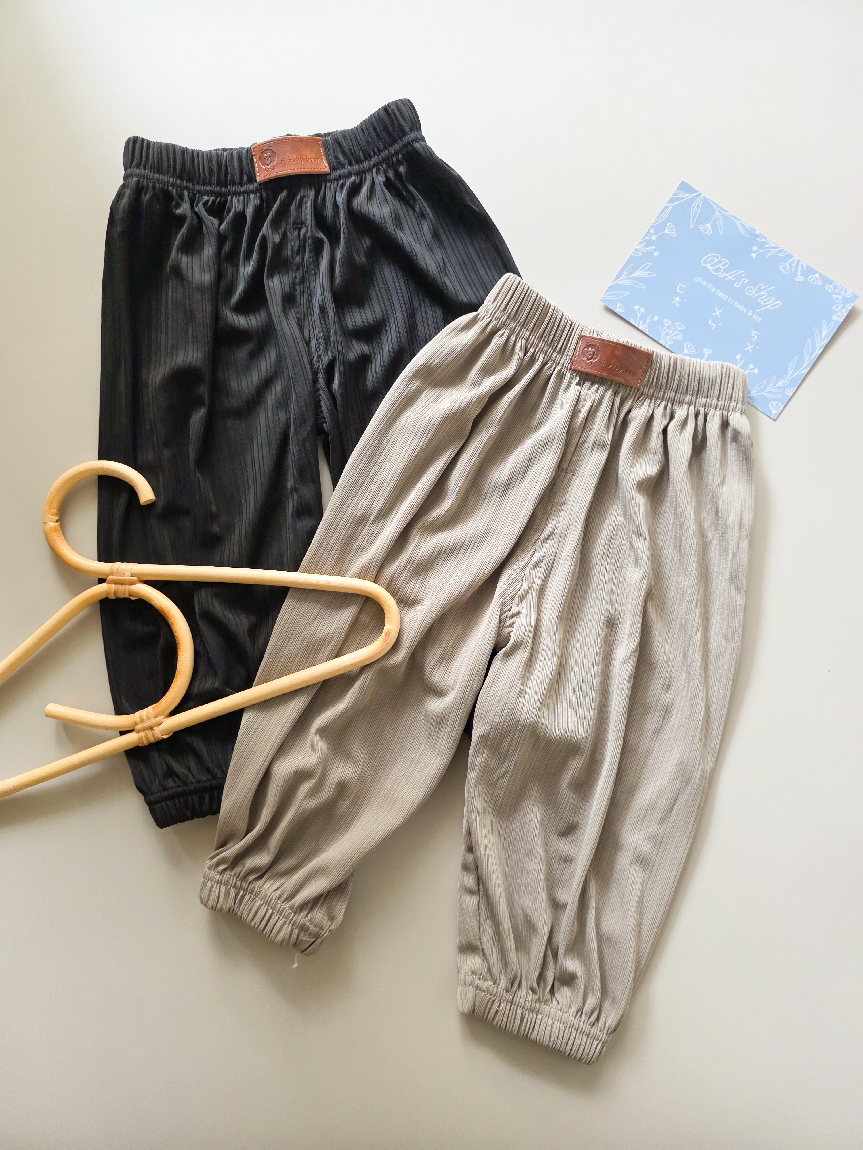 涼感冰絲織紋 防蚊褲