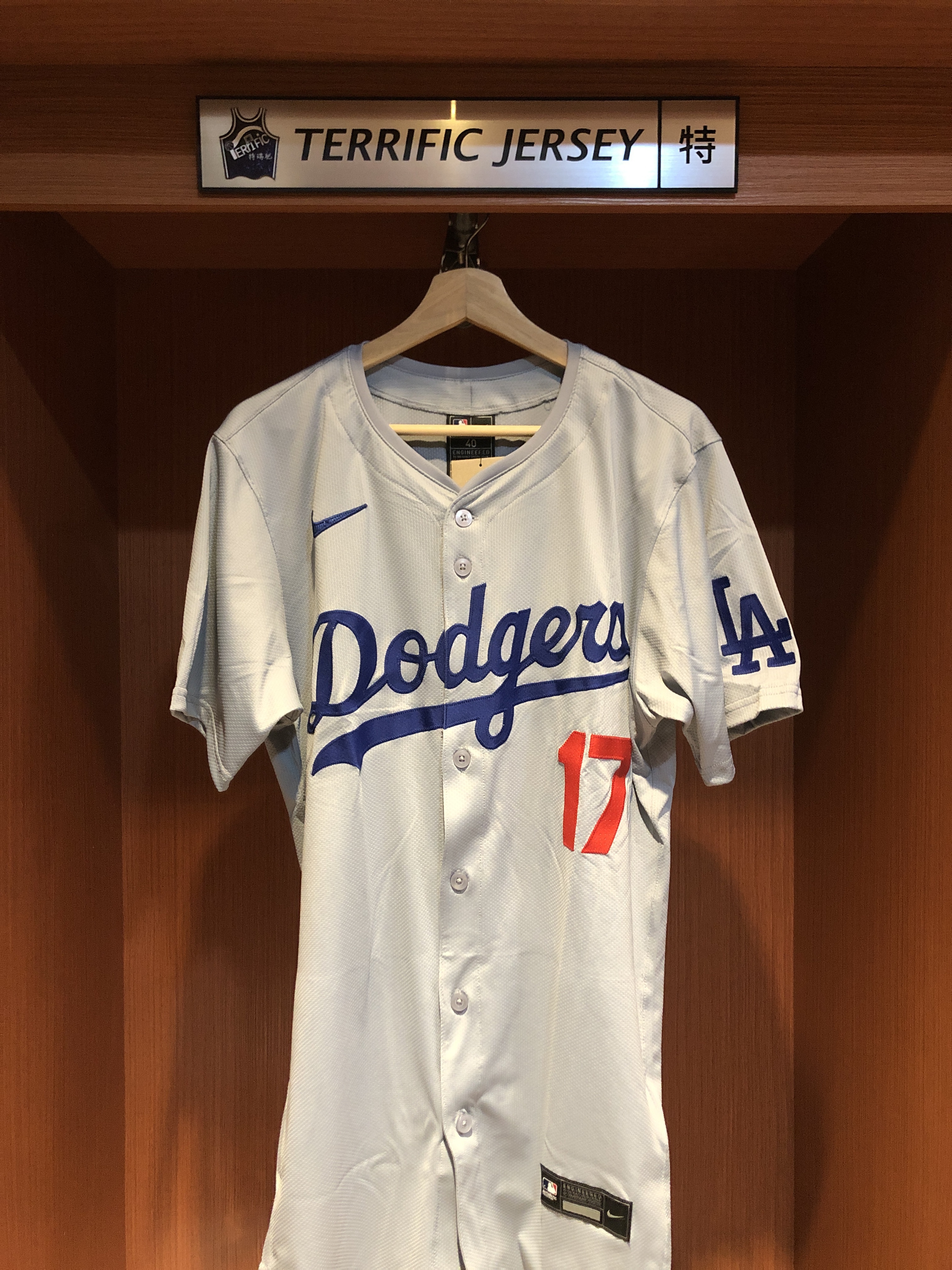 MLB球衣 Shohei Ohtani 洛杉磯道奇灰 大谷翔平 Nike Elite Player Name Jersey 球員版 電繡 全新