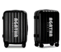 [K] AGATHA Sand logo point carrier, Black, AGTB137-001-Black (KAG253)