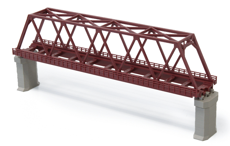 Rokuhan R042 Z規 單線鐵橋 赤色