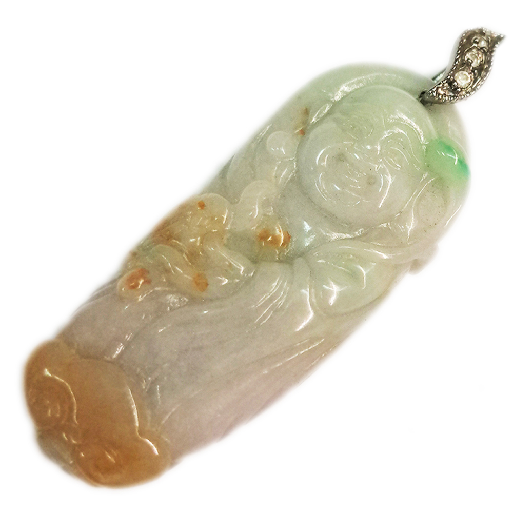 彌勒佛 三彩玉 項鍊【十方】141790