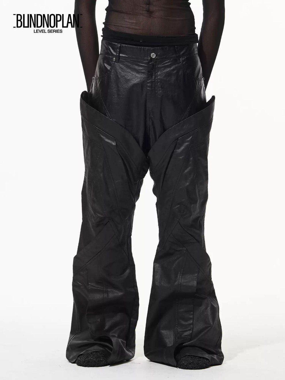 BLINDNOPLAN 假兩件 立體解構 休閒長褲