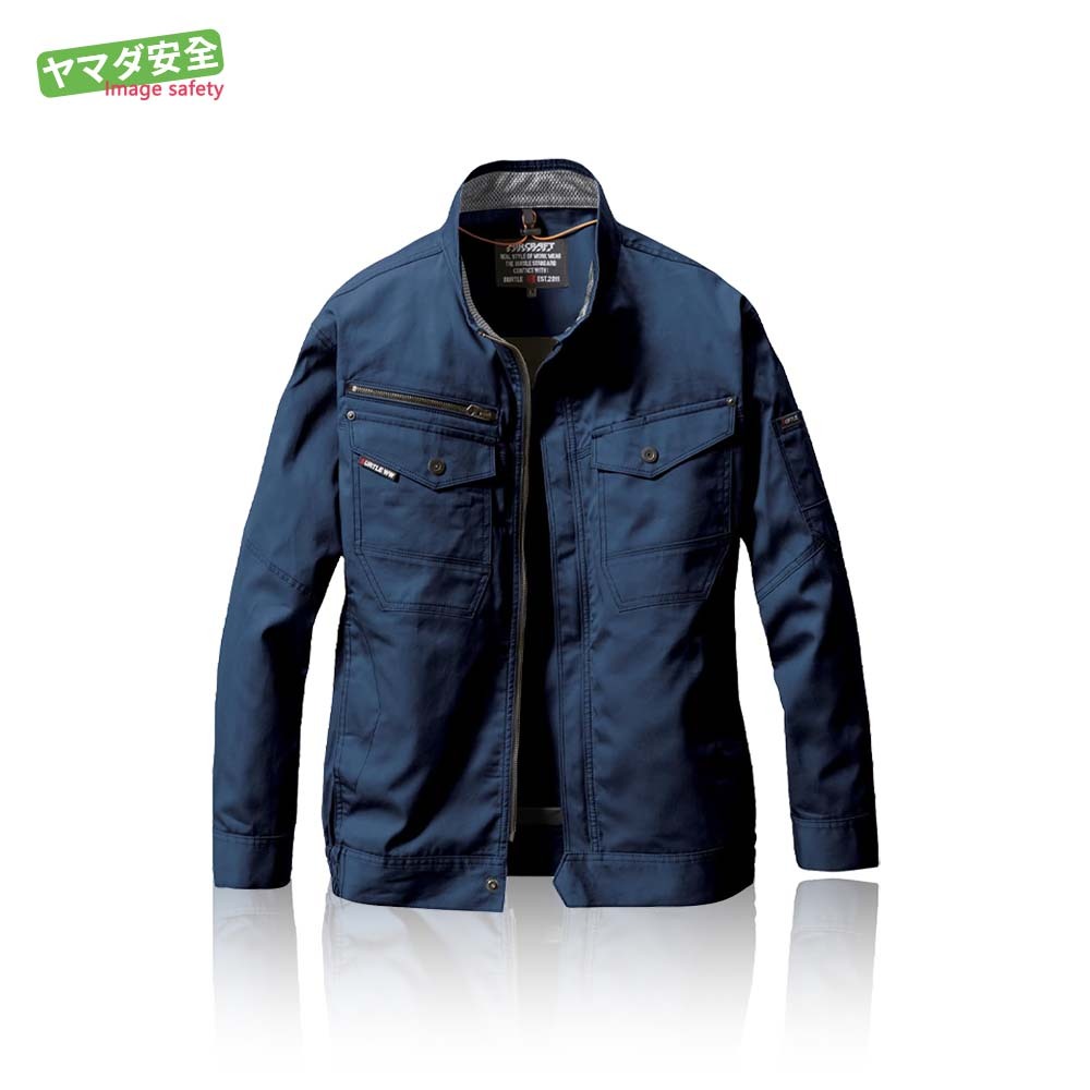 BURTLE 全綿長袖 AC1131-3 深藍