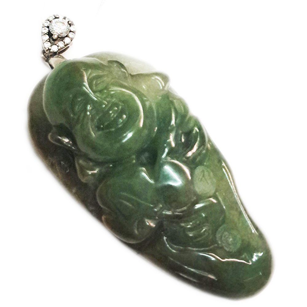 如意彌勒佛{油青}玉珮【十方】136952