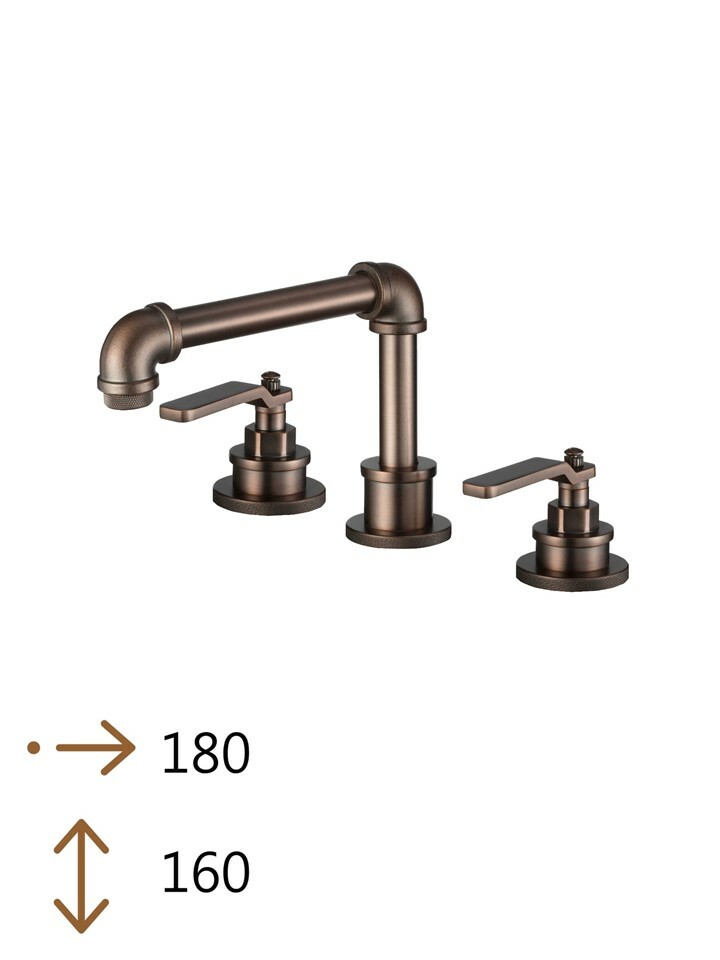 E1A-8742 ORB三件分離式面盆龍頭(油棕)