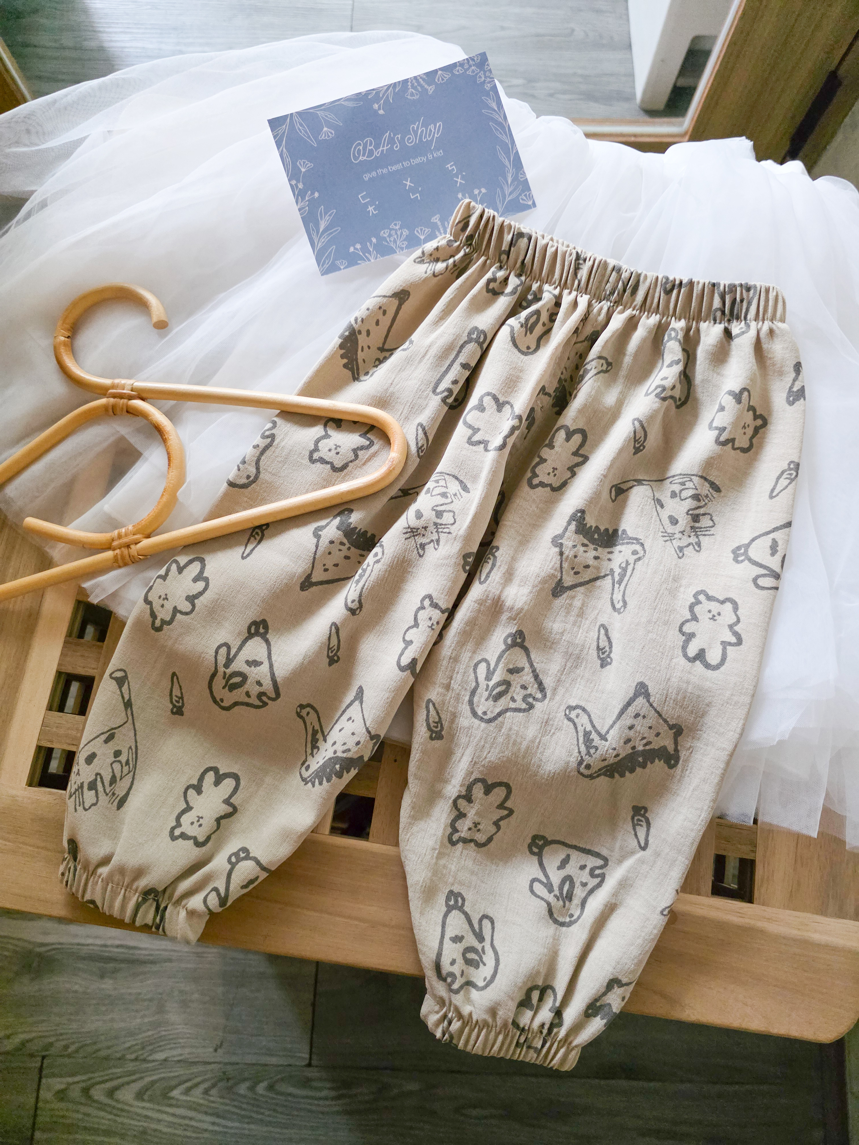 奶灰塗鴉動物園 防蚊褲