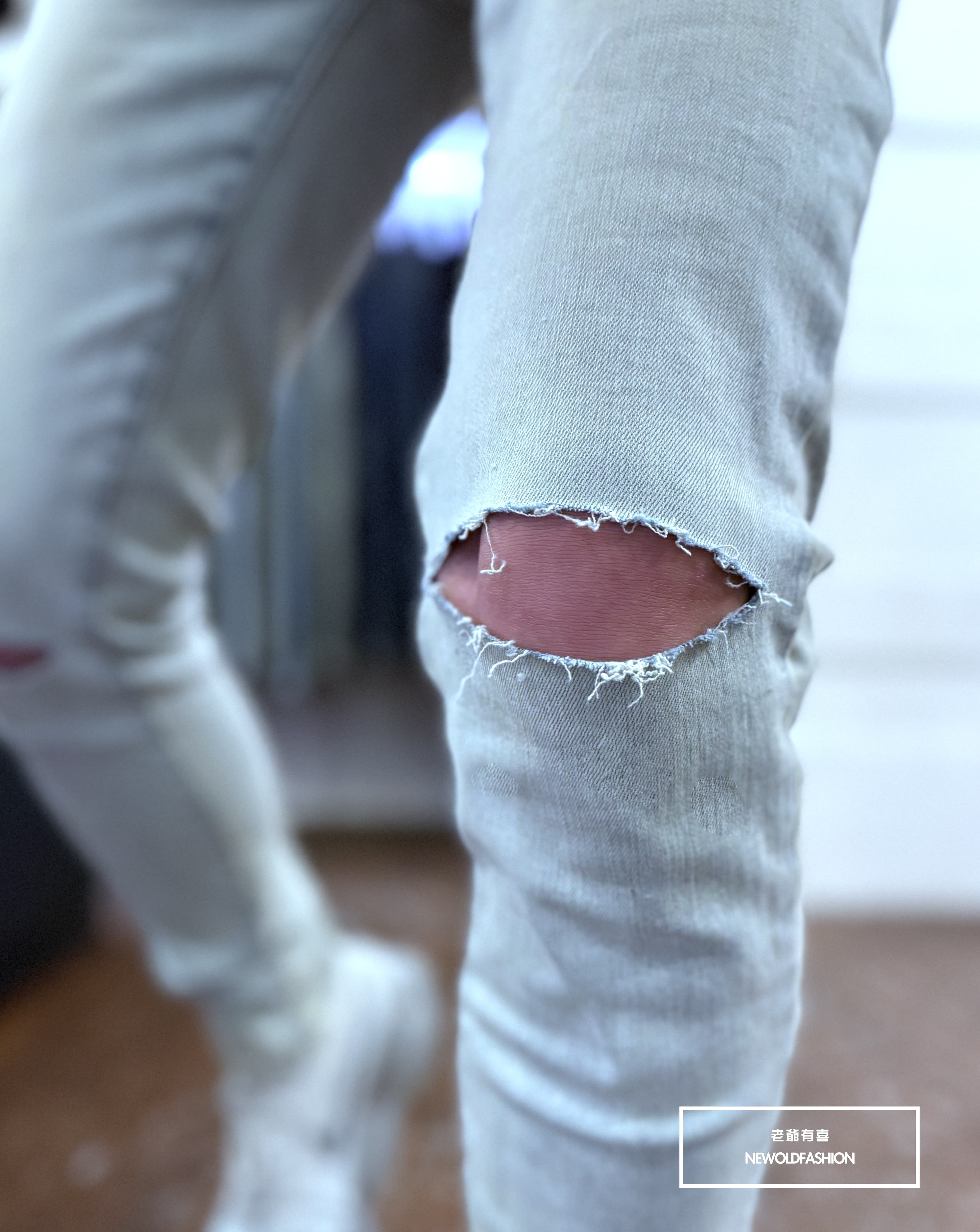 『新品上市』重磅水洗刀割小直筒褲(NOF25043071)