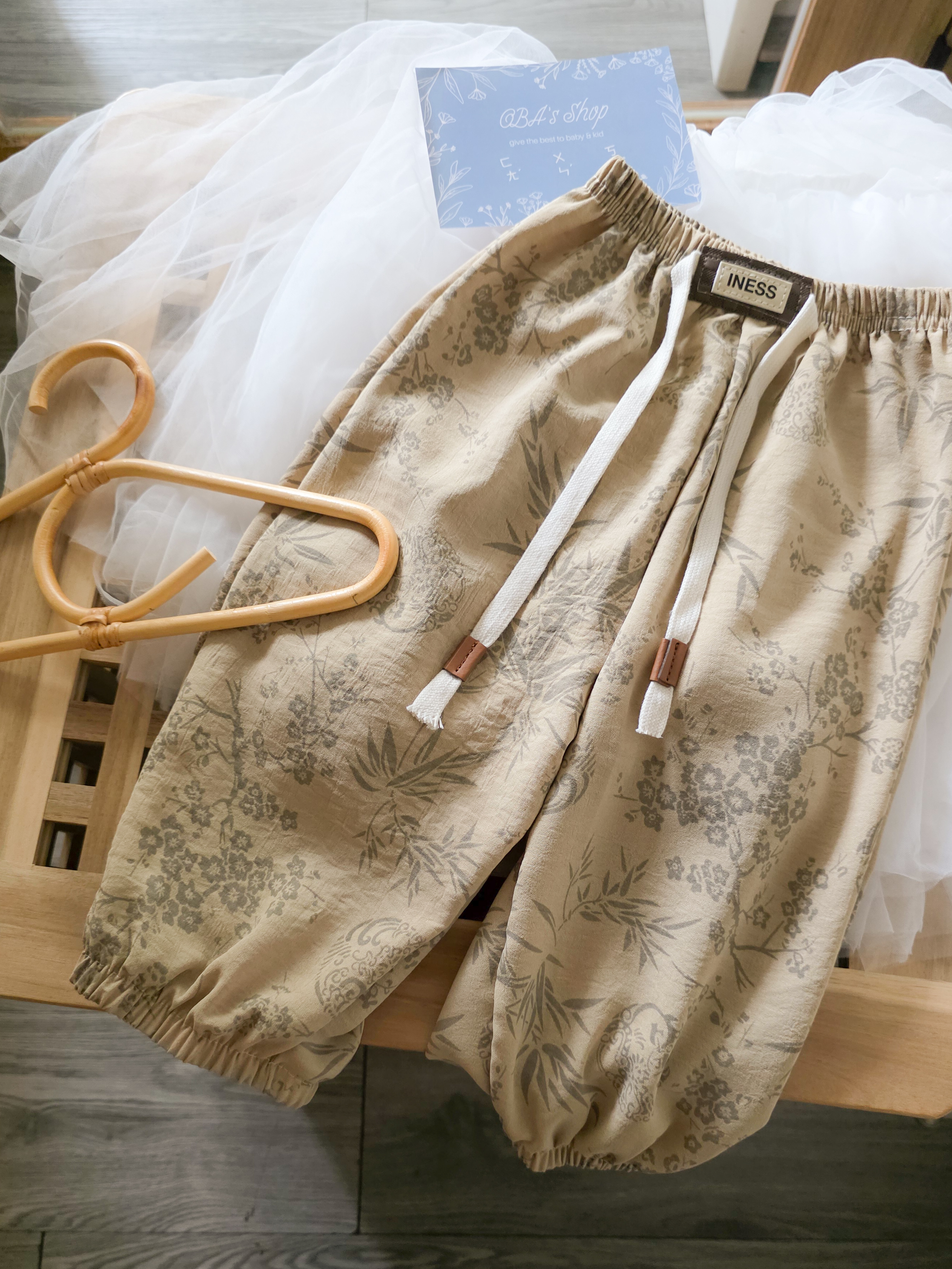 卡其竹影 防蚊褲