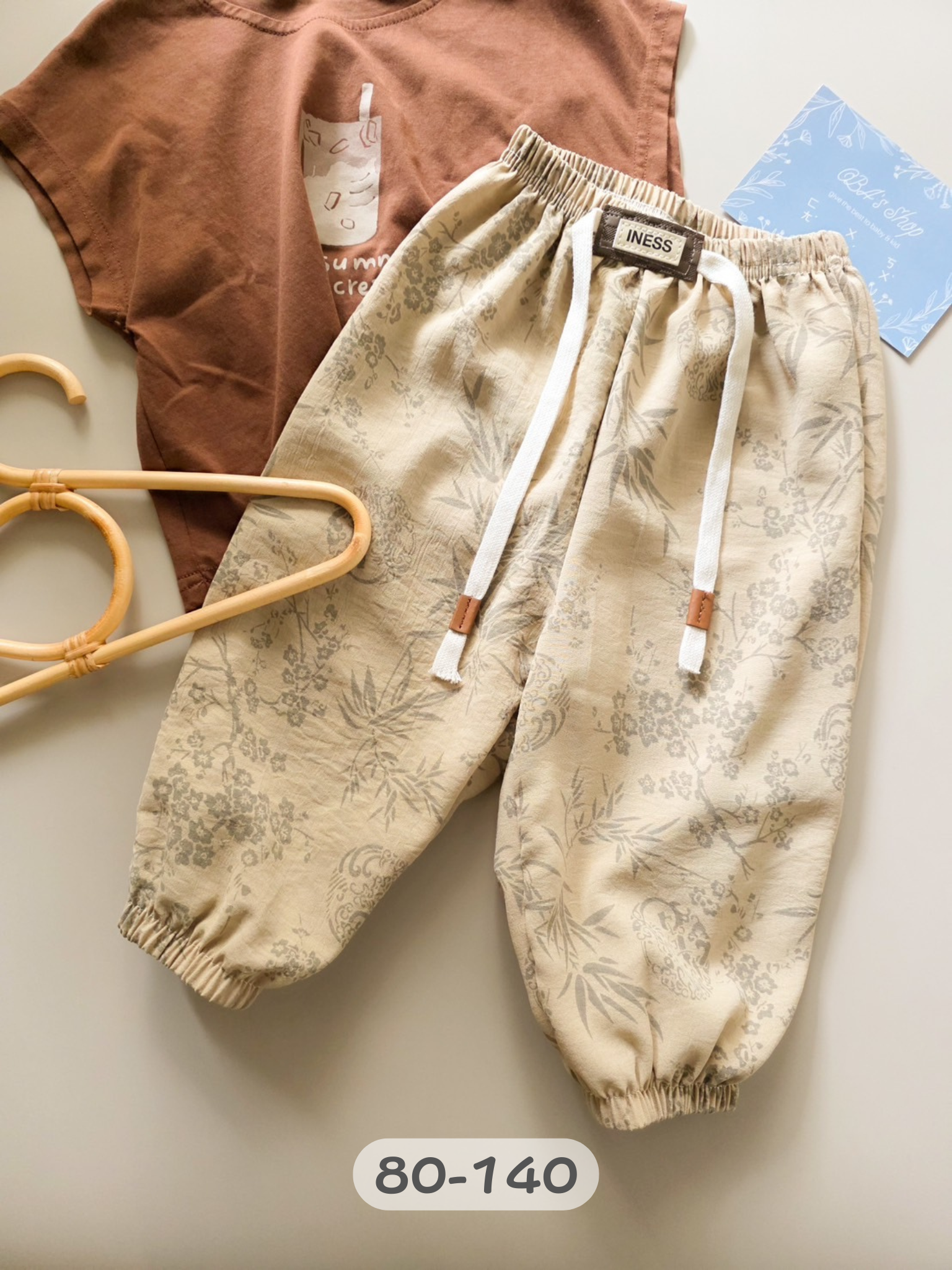 卡其竹影 防蚊褲