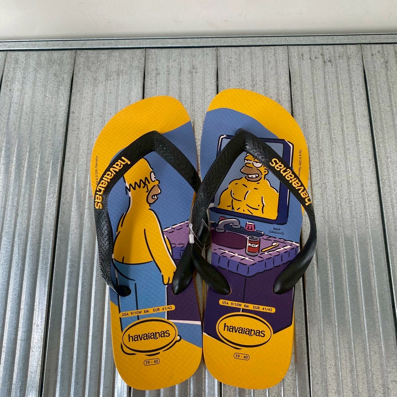Havaianas 哈瓦仕 拖鞋  男女鞋 辛普森家庭 Simpsons 黃 4137889-1740U