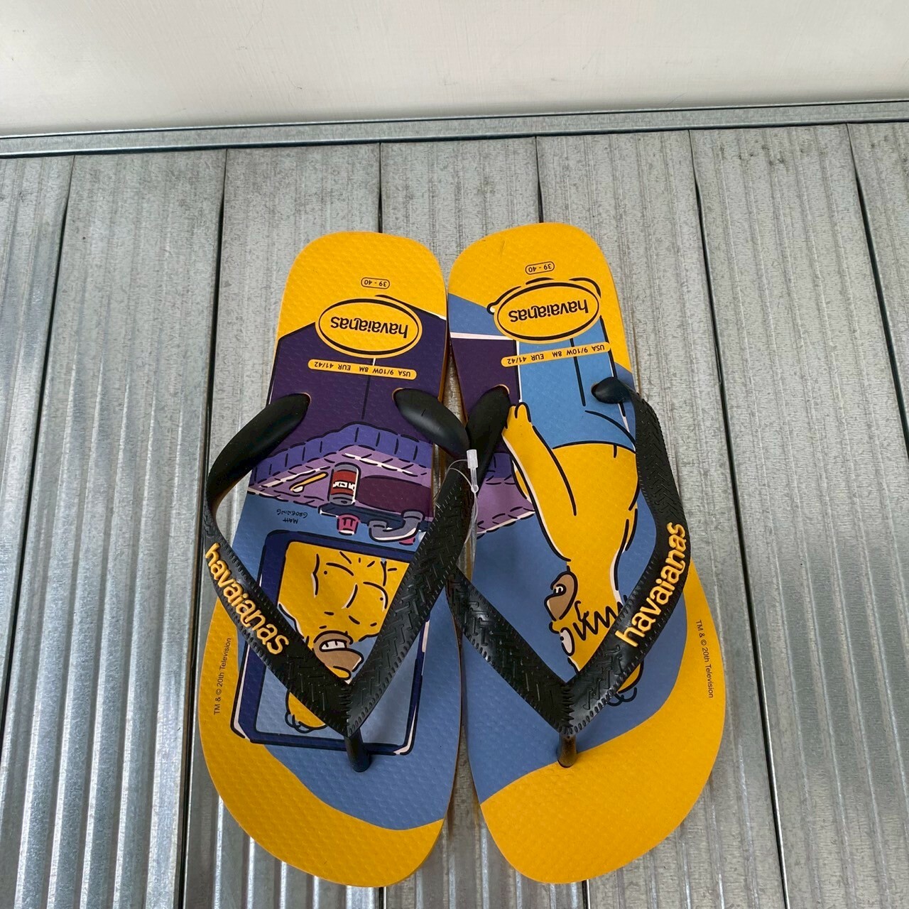 Havaianas 哈瓦仕 拖鞋  男女鞋 辛普森家庭 Simpsons 黃 4137889-1740U
