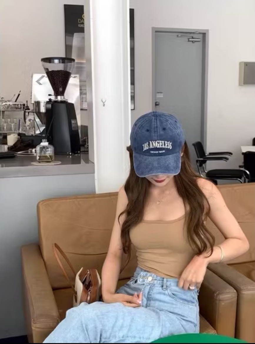 AAKE水洗洛杉磯復古刺繡鴨舌帽