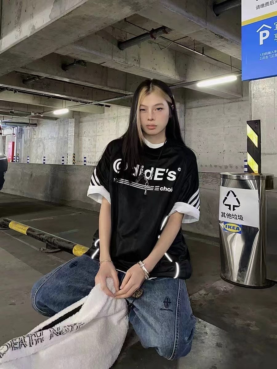 GOAL 美式反光線條短TEE CHOIZE F5350