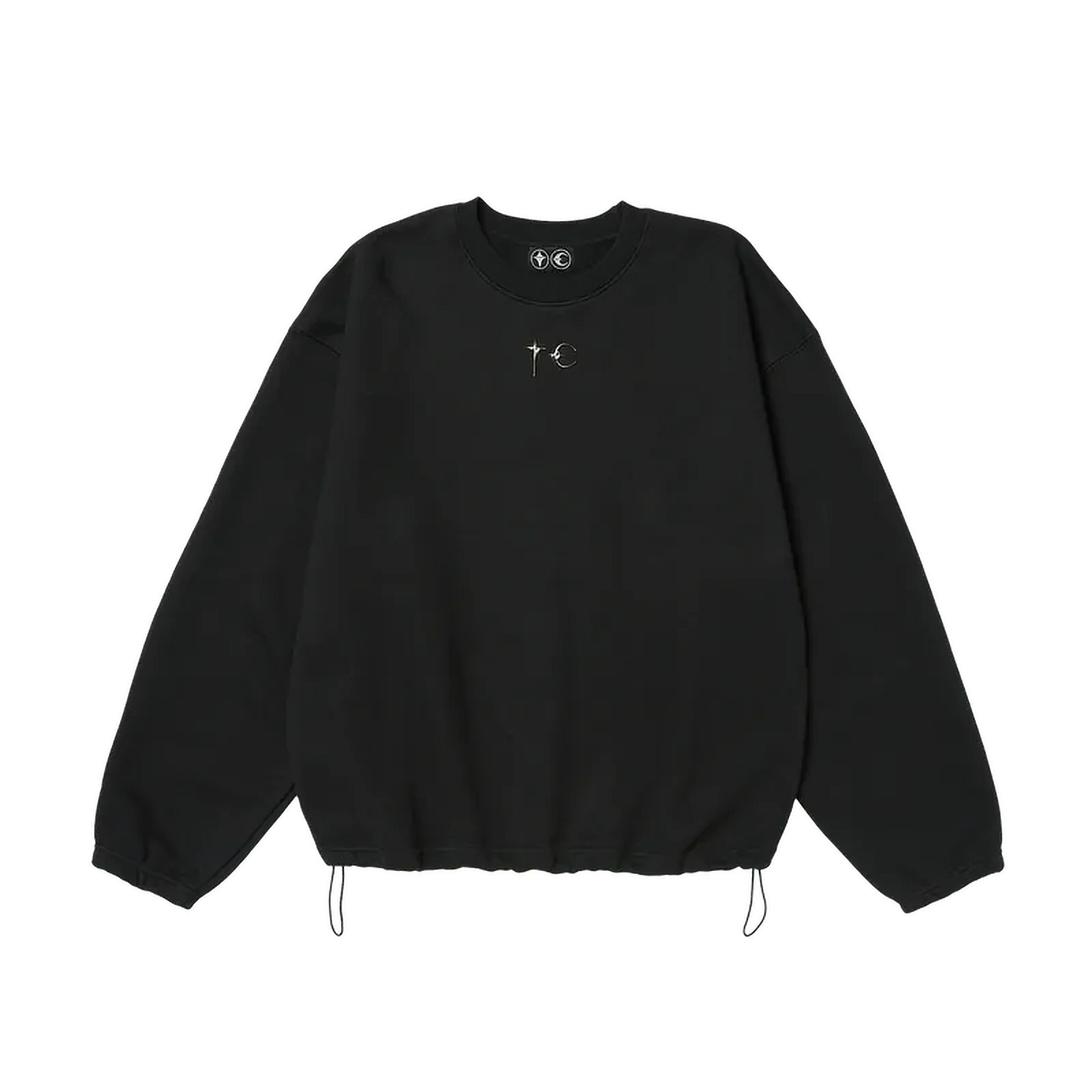 Thug Club｜FW24 – Color Emblem Sweatshirt (Black / Khaki)