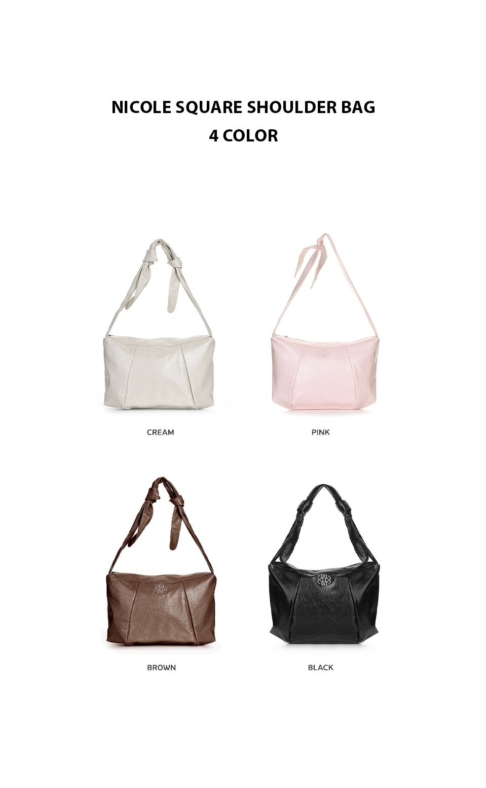 ショルダーバッグ・ポシェット NICOLE SQUARE SHOULDER BAG4 COLOR MUSINSA公式 | NICK&NICOLE NICOLE SQUARE SHOULDER BAG_4 COLOR