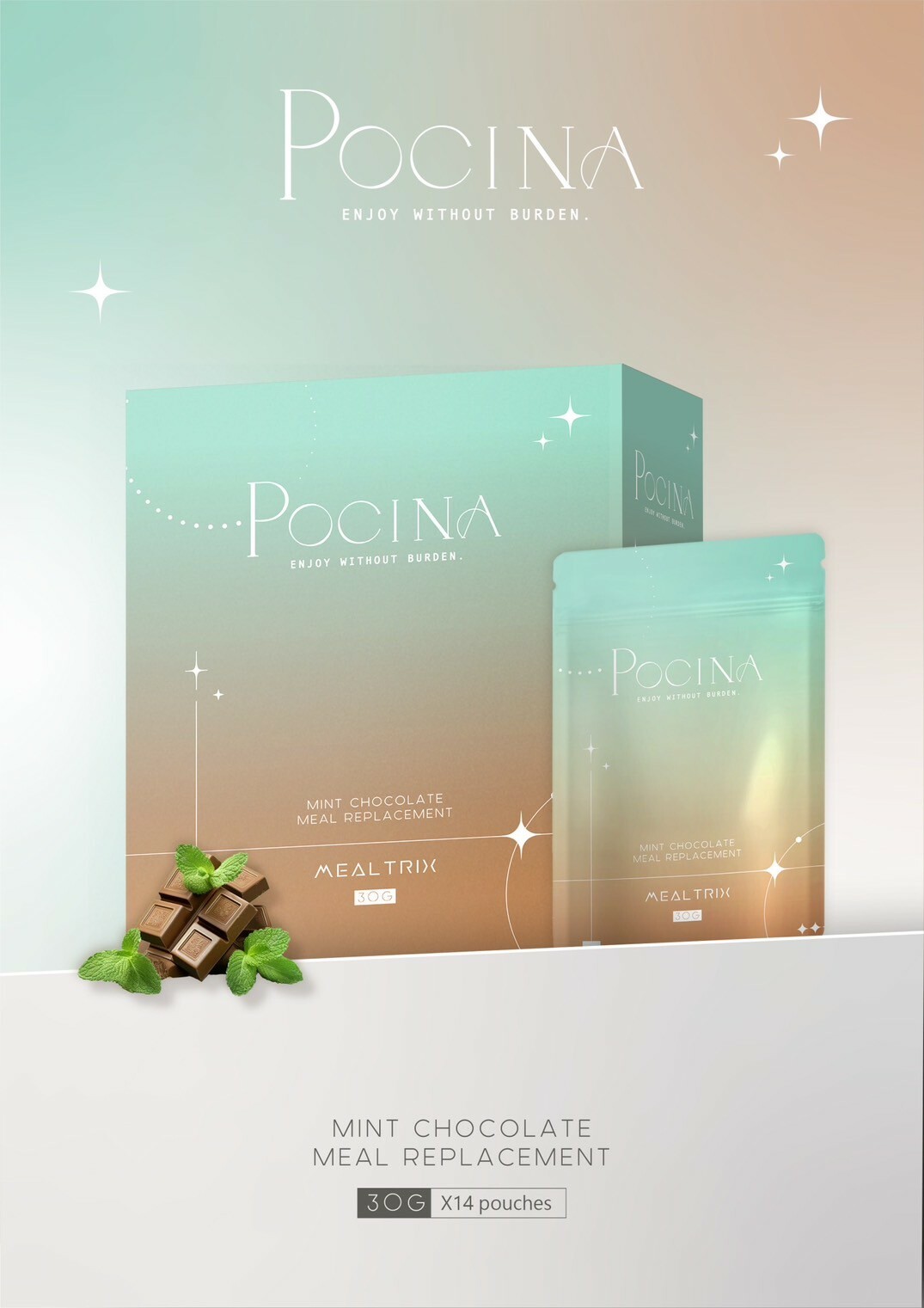 Pocina 薄荷朱古力代餐
