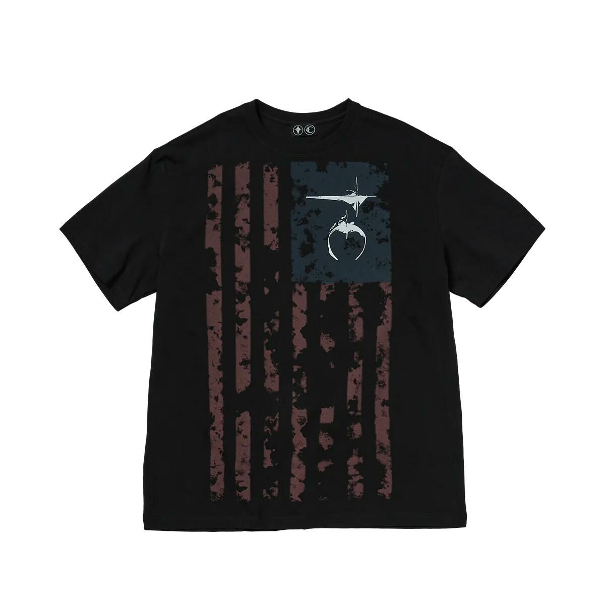 Thug Club｜SS25 – Old Glory T-Shirt (Black / White)