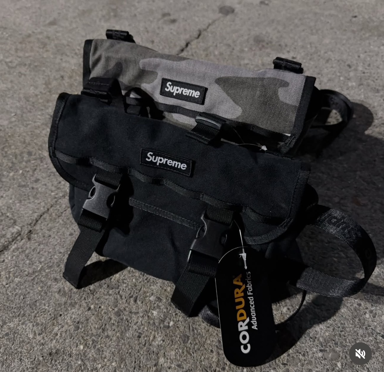 Supreme X Cordura 2025 側背包 郵差包 手拿+側背 兩節式 背帶 ss25b8