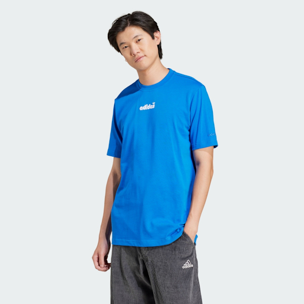 ADIDAS 短T GRFX TEE 寶藍 LOGO 休閒 短袖 男 JC8380