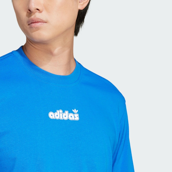 ADIDAS 短T GRFX TEE 寶藍 LOGO 休閒 短袖 男 JC8380