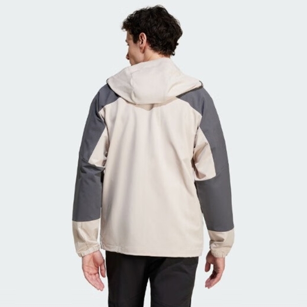 ADIDAS 外套 MT WINDRDY JKT 米灰色 運動 連帽外套 男 JI5934