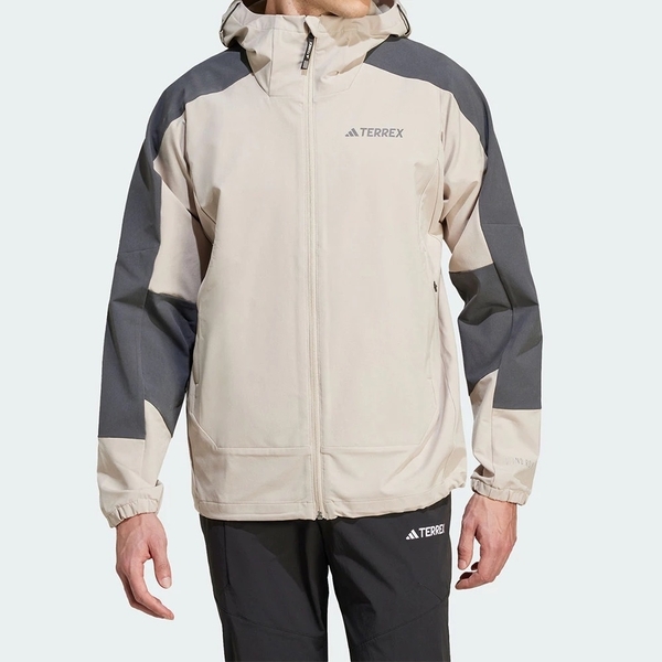 ADIDAS 外套 MT WINDRDY JKT 米灰色 運動 連帽外套 男 JI5934