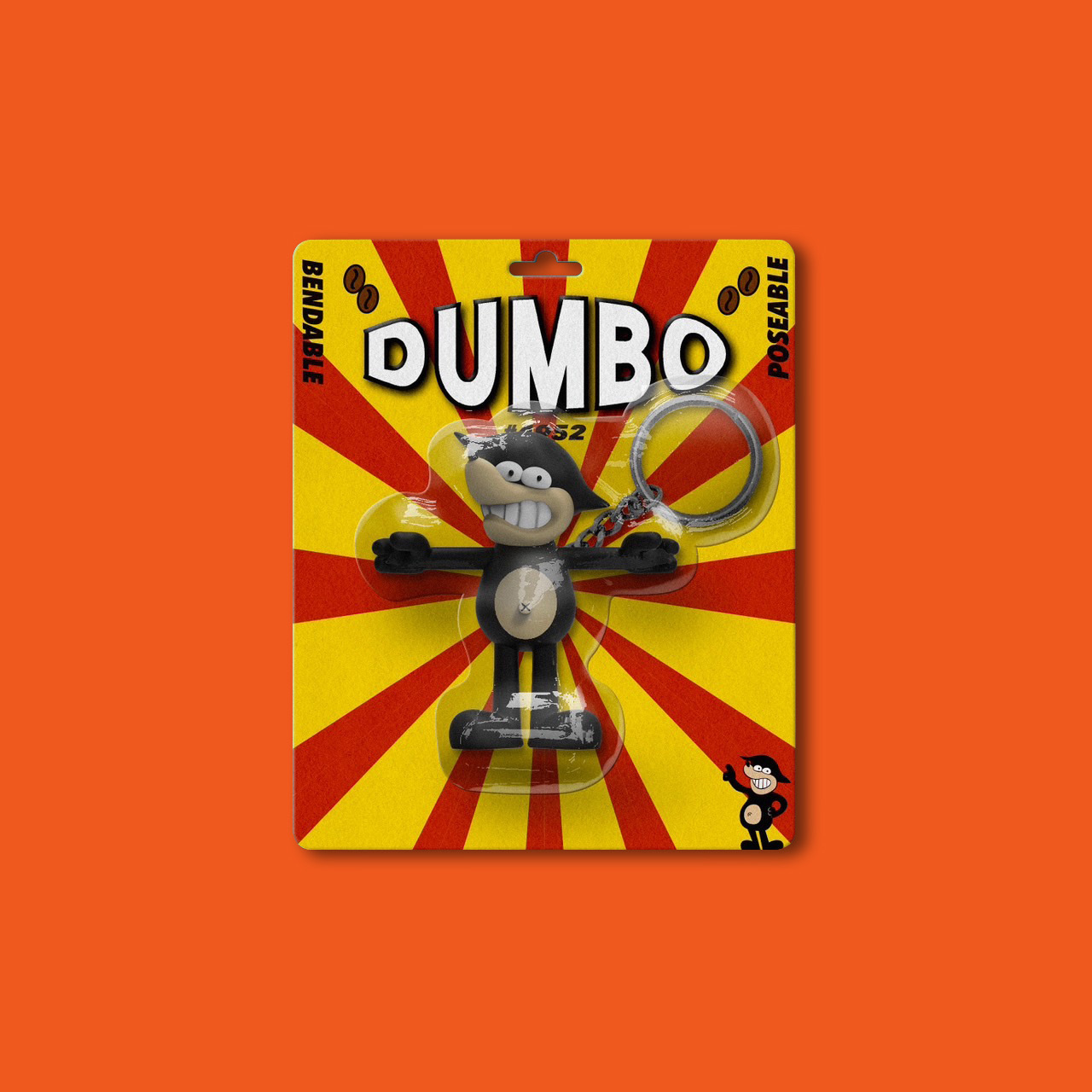 ＃4952 Bendable key chain