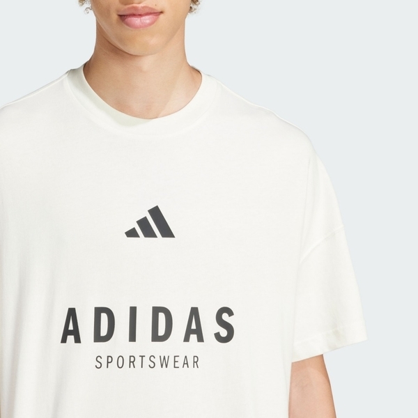 ADIDAS 短T M A SZN G T 白色 休閒 落肩 短袖 男 JJ3660