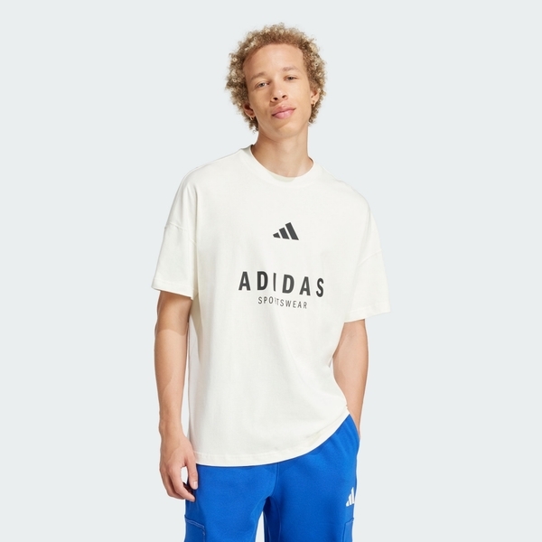 ADIDAS 短T M A SZN G T 白色 休閒 落肩 短袖 男 JJ3660