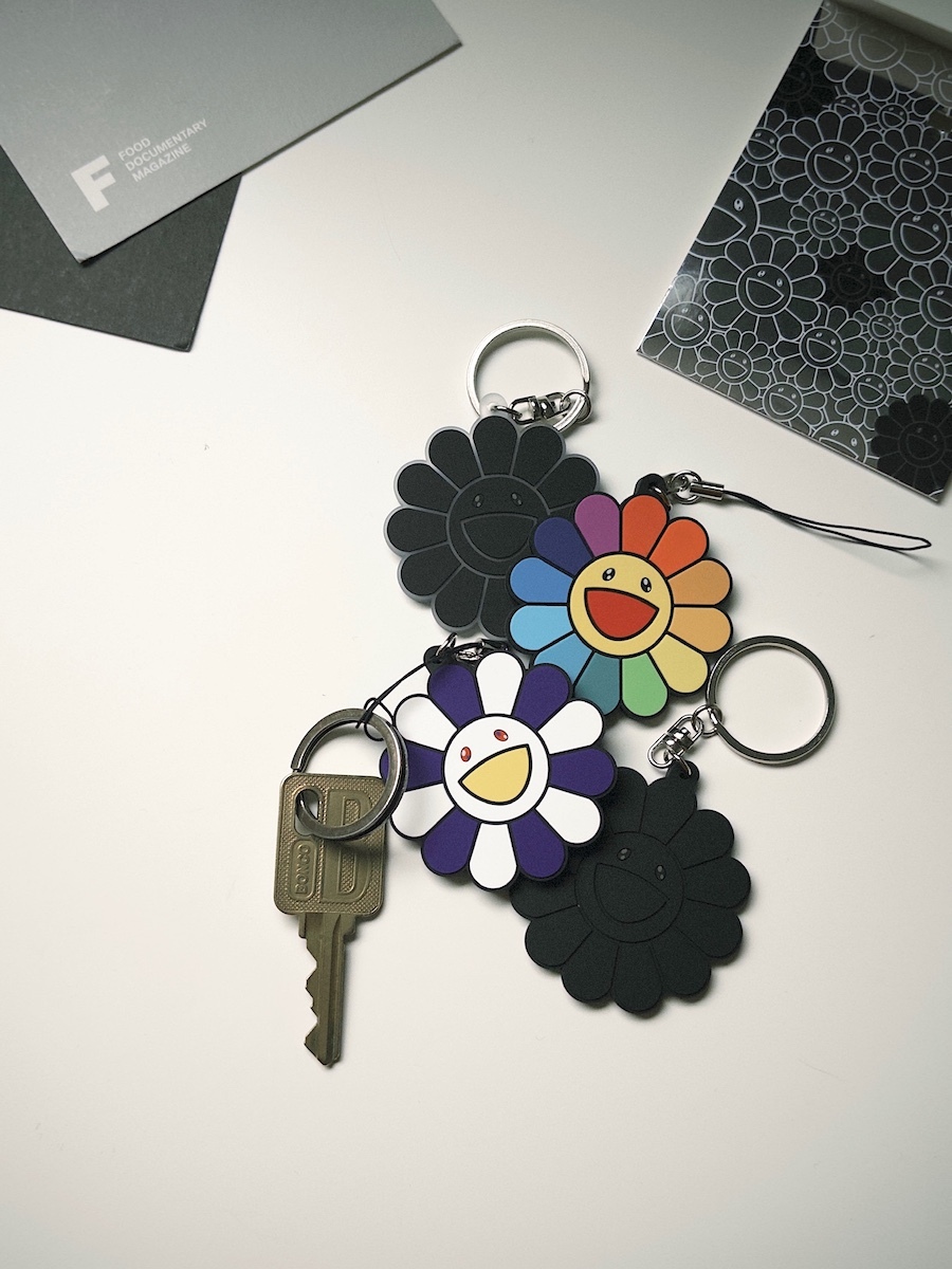 ｜日本連線｜村上隆 TAKASHI MURAKAMI 矽膠小花鑰匙圈