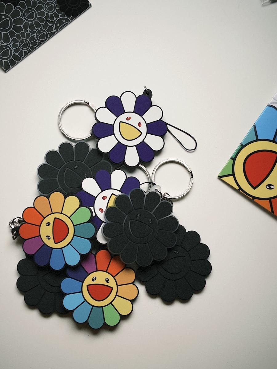 ｜日本連線｜村上隆 TAKASHI MURAKAMI 矽膠小花鑰匙圈