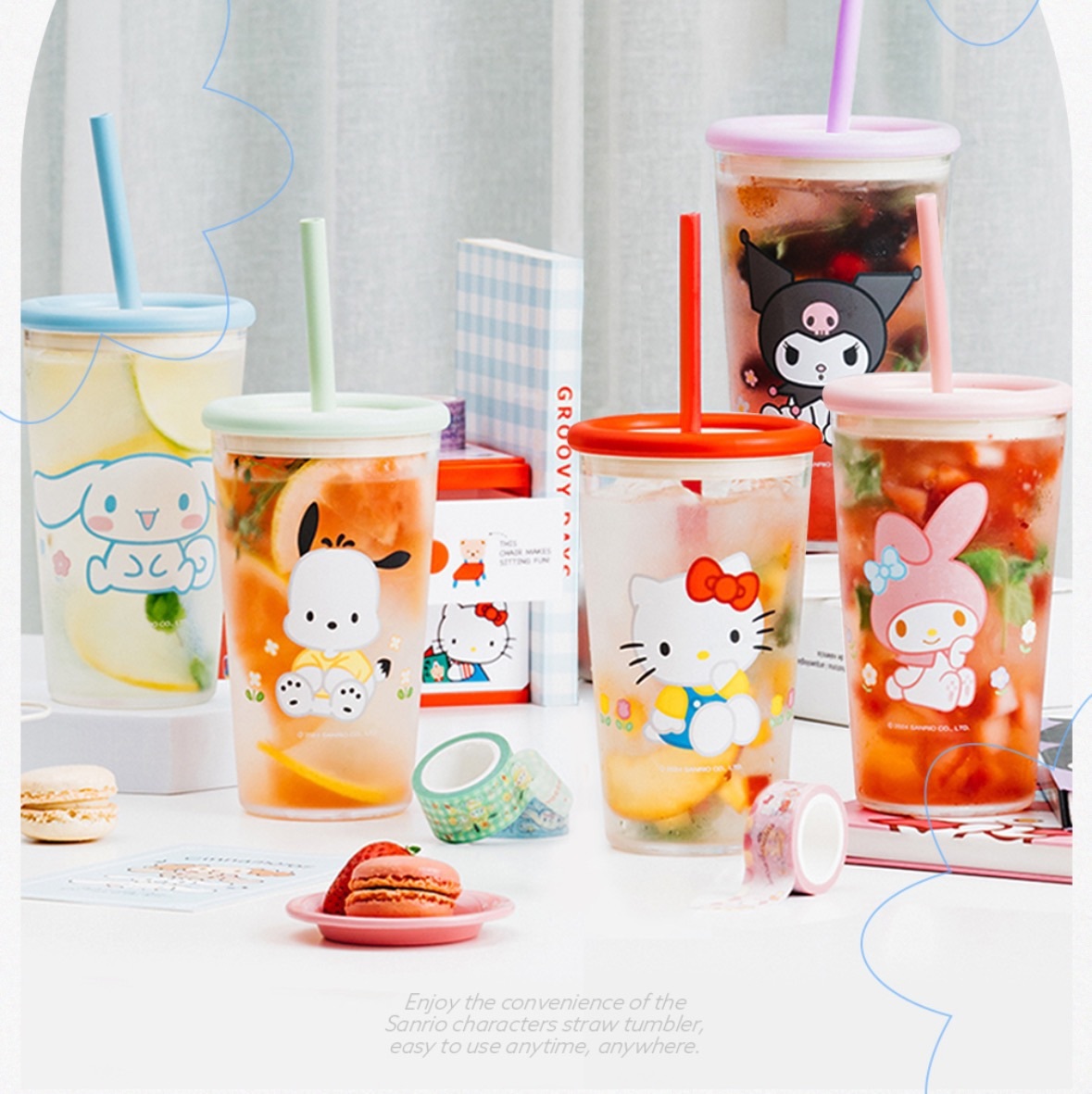 (韓國)三麗鷗美麗本人透明水杯