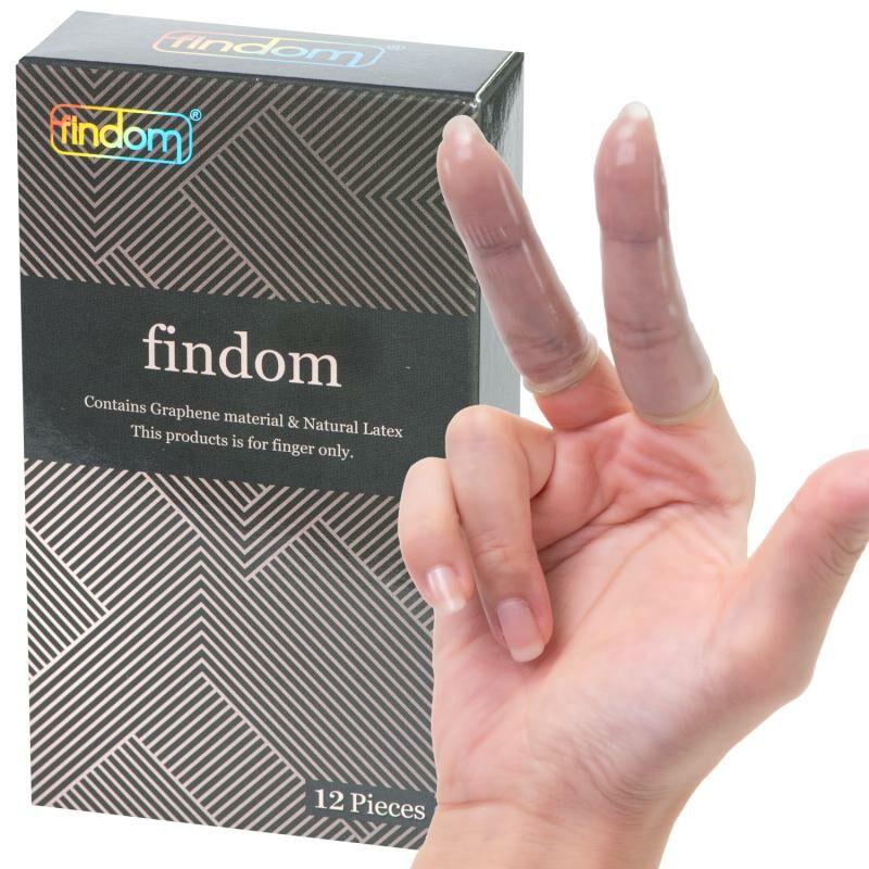 Findom 石墨烯 12 片裝 乳膠指險套