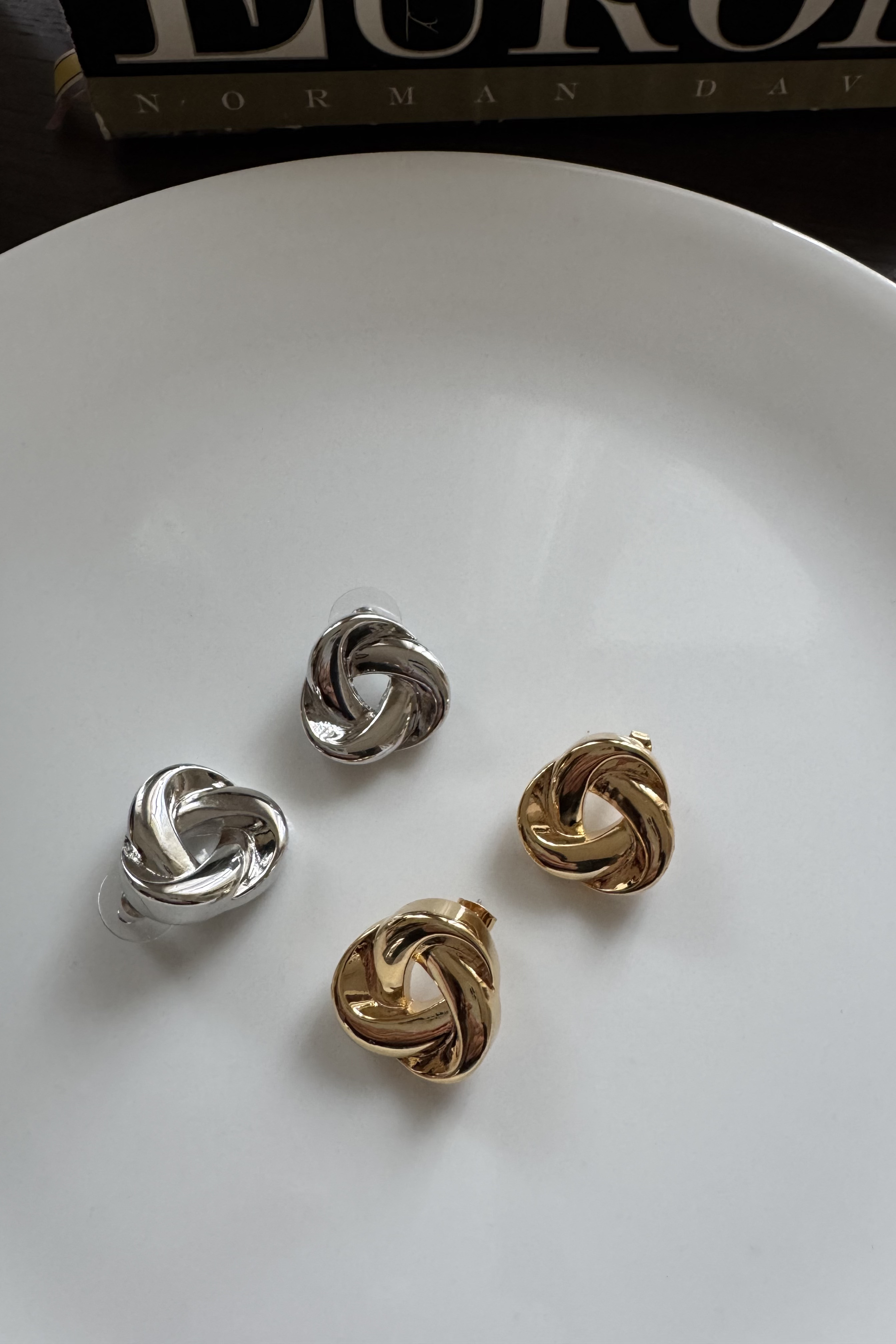 (現貨) 時髦麻花耳環 GB62