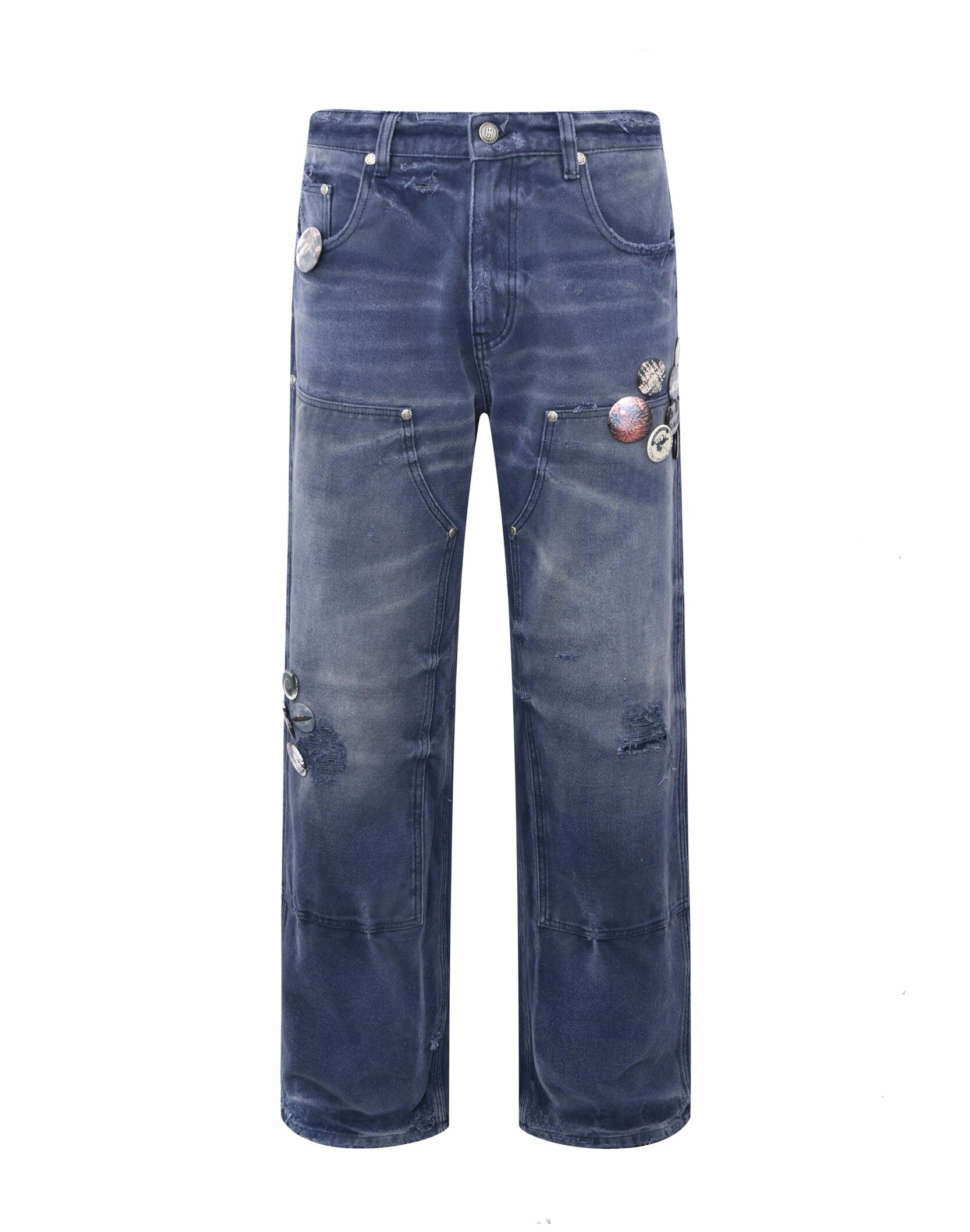 BIRTH OF ROYAL CHILD｜1920s Vintage Pin Emblem Workwear Trousers (BLE)