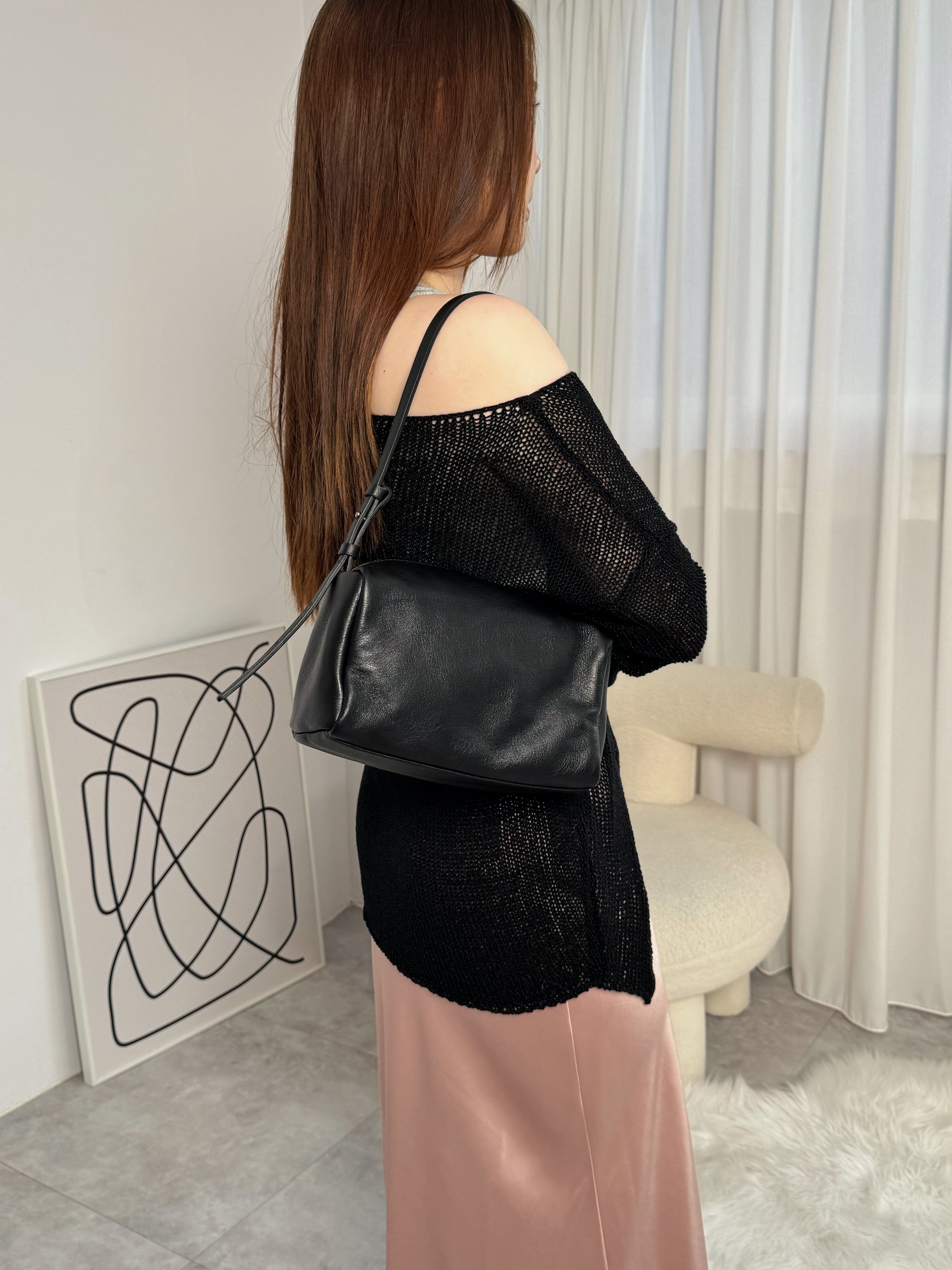 純牛皮柔軟方筒包