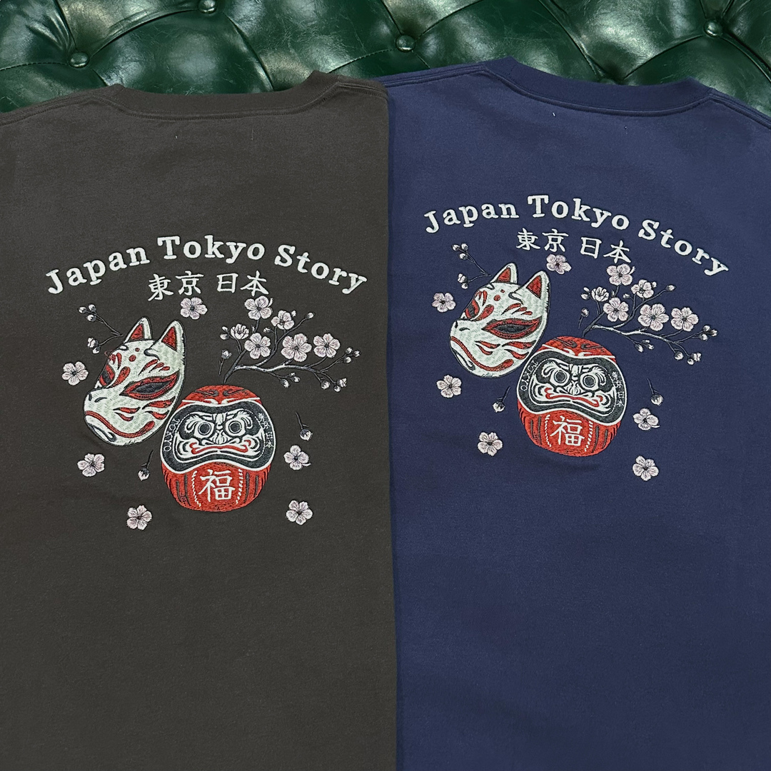 【日貨】DARUMA不倒翁刺繡短TEE