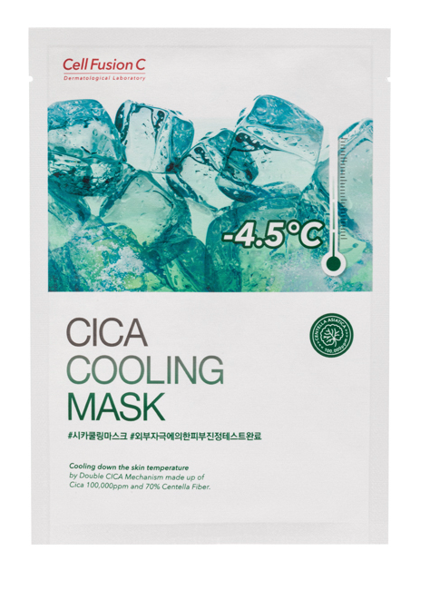 夏日降溫必敷Cell Fusion C【-4.5度】 鎮靜冰感保濕面膜 【5片】到期日20270221|綠色:適合敏感肌|「K」