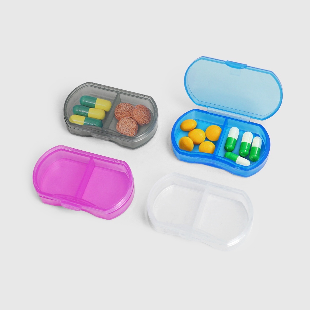 居家小物｜迷你隨身2格藥盒