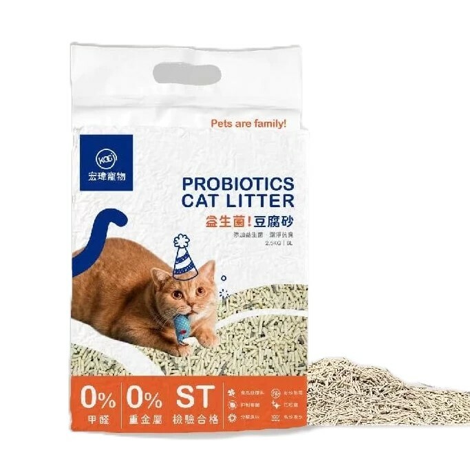 宏瑋｜益生菌豆腐貓砂7L (單包賣場)