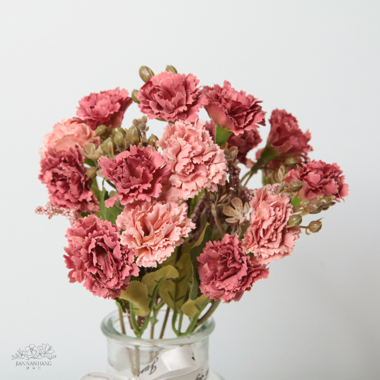 人造花 15頭秋色康乃馨 3色