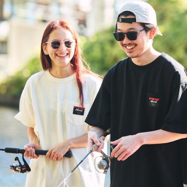 NANGA x FREAK'S STORE 別注 刺繍 ECO HYBRID 口袋 LOGO TEE 圓領 短袖上衣 短T 短Tee