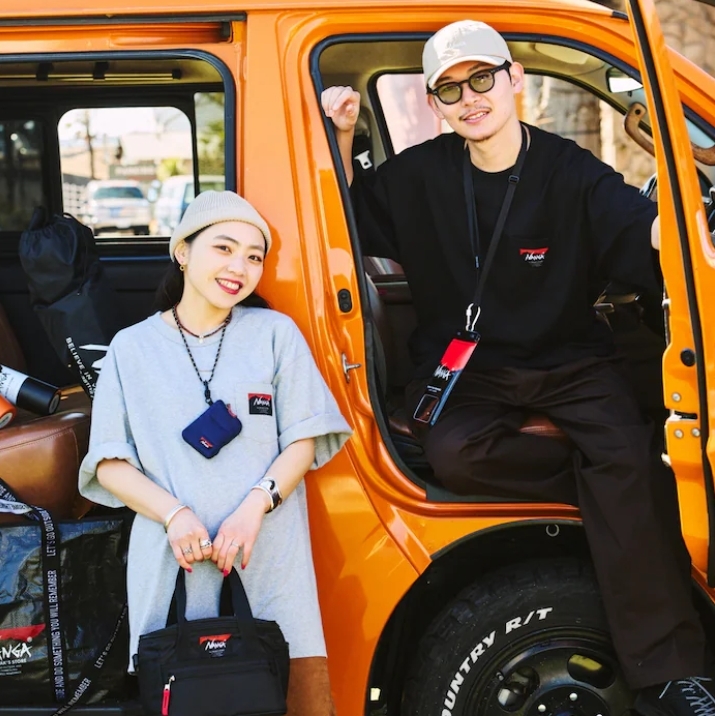 NANGA x FREAK'S STORE 別注 刺繍 ECO HYBRID 口袋 LOGO TEE 圓領 短袖上衣 短T 短Tee