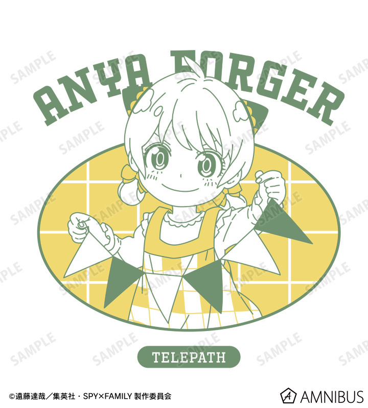 AB76521 預訂 2025/7月 SPY×FAMILY 描き下ろし アーニャ・フォージャー ホリデーパーティーver. BIGシルエットTシャツ ver.A/ユニセックス