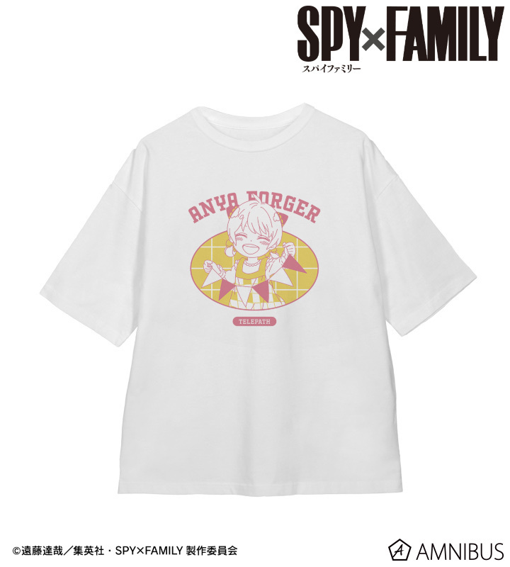AB76522 預訂 2025/7月 SPY×FAMILY 描き下ろし アーニャ・フォージャー ホリデーパーティーver. BIGシルエットTシャツ ver.B/ユニセックス
